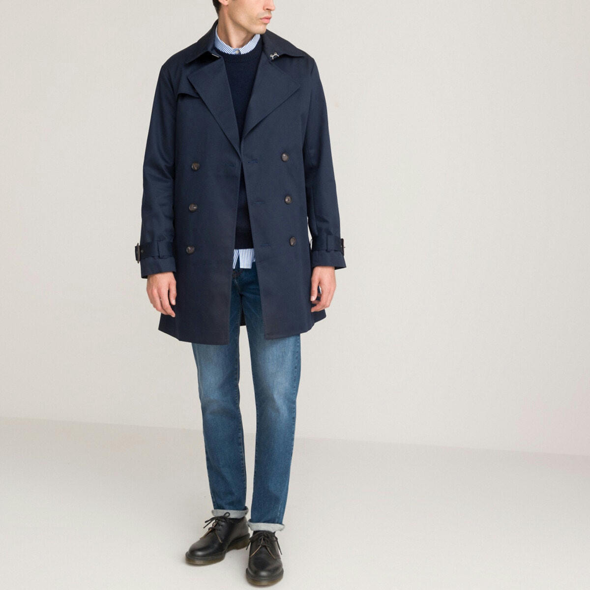 Pull col rond lambswool, made in Europe