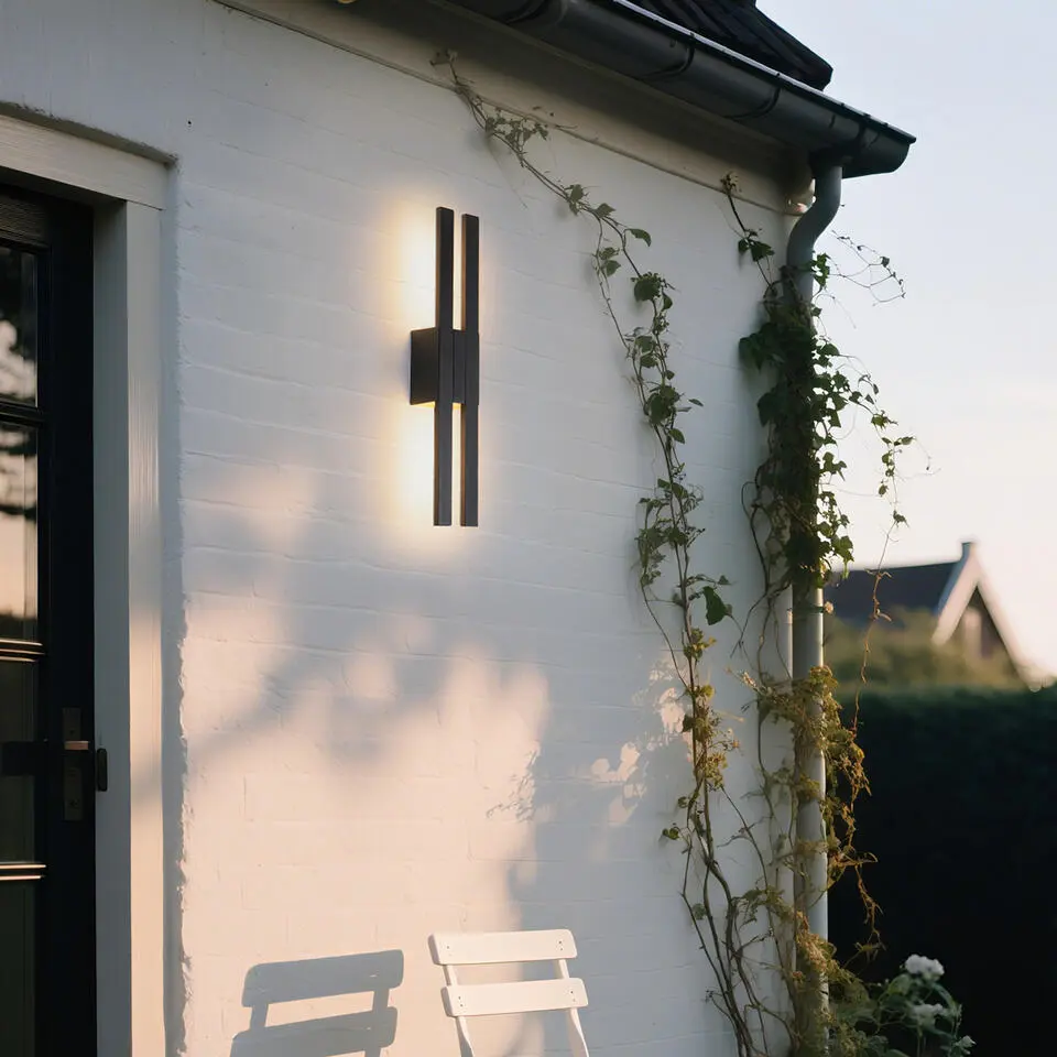 Qazqa wandlamp jamal zwart ge?ntegreerde led