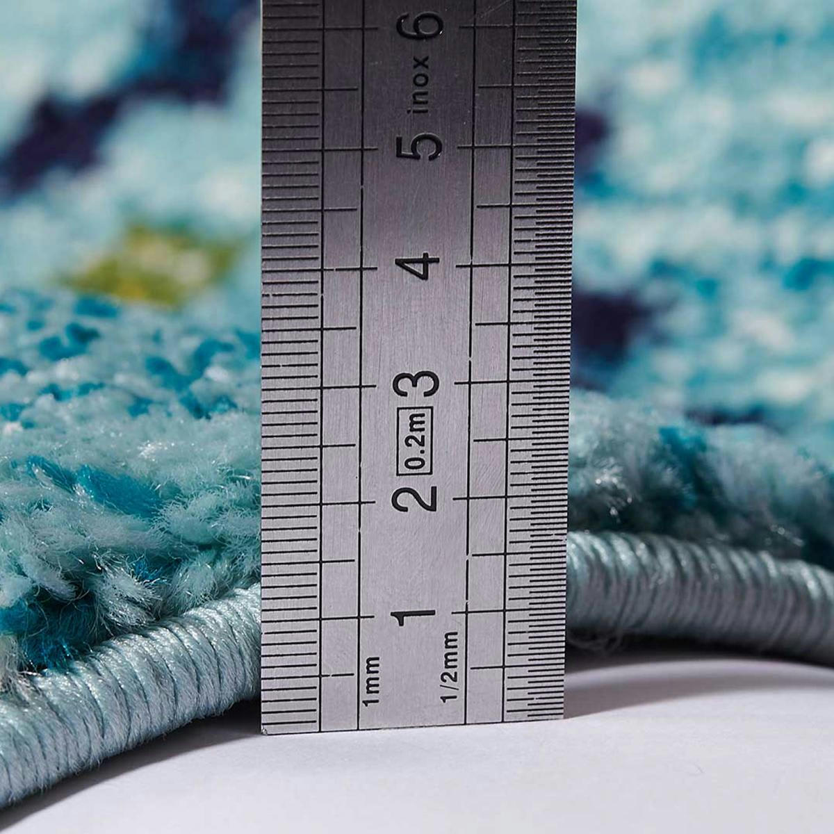 OURIKA MK 05 - Tapis berbère style bleu 40x60