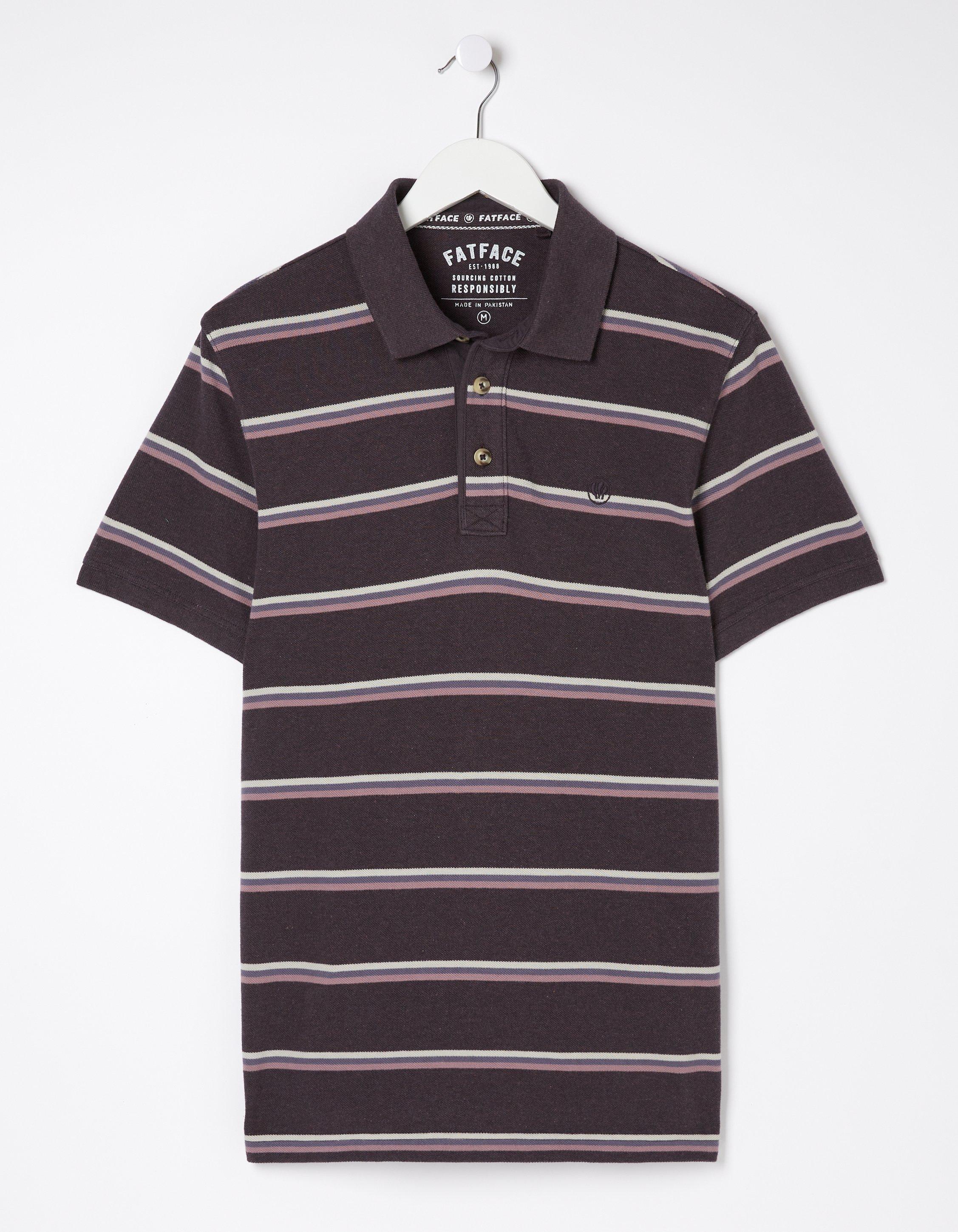 Stripe Pique Polo