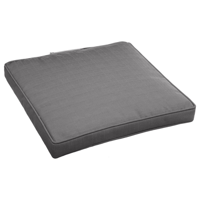 Galette de chaise Koraï ardoise 40 x 40 cm