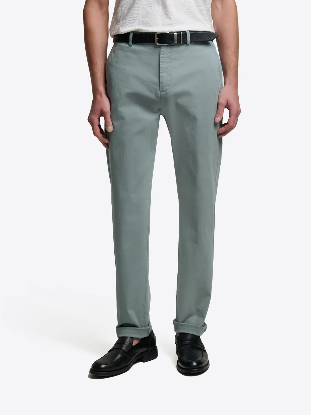 Chino slim en coton mélangé