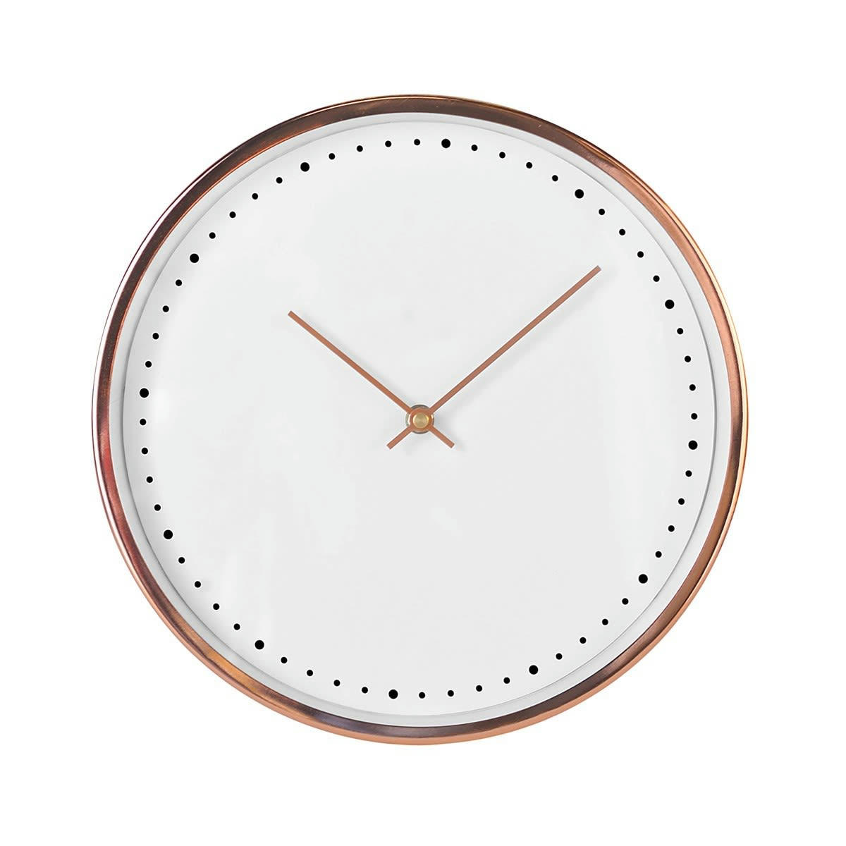 - Horloge or rosé en métal D30cm