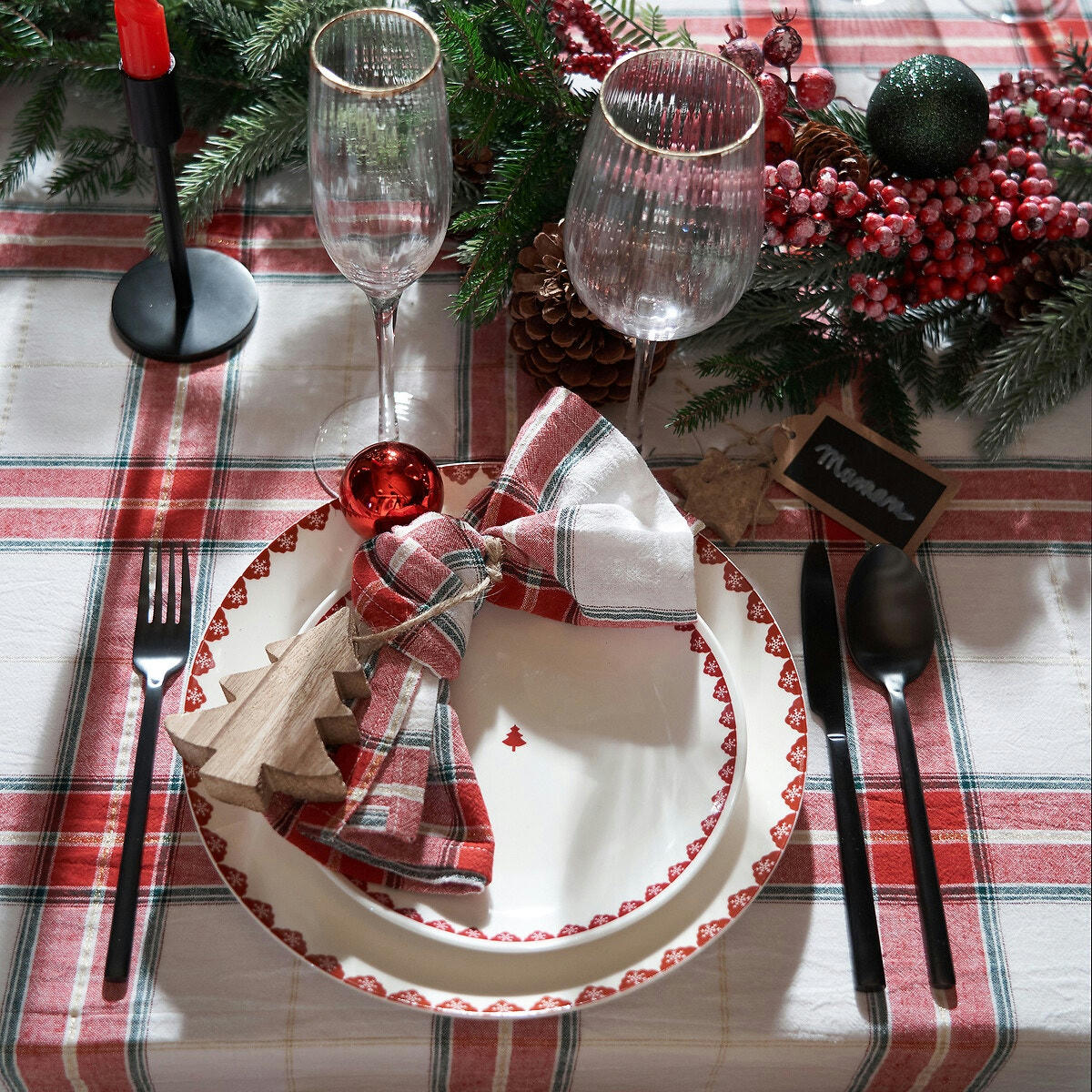 Lot de 4 serviettes de table Thanksgiving