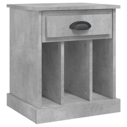NNEVL Bedside Cabinets 2 pcs Concrete Grey 43x36x50 cm