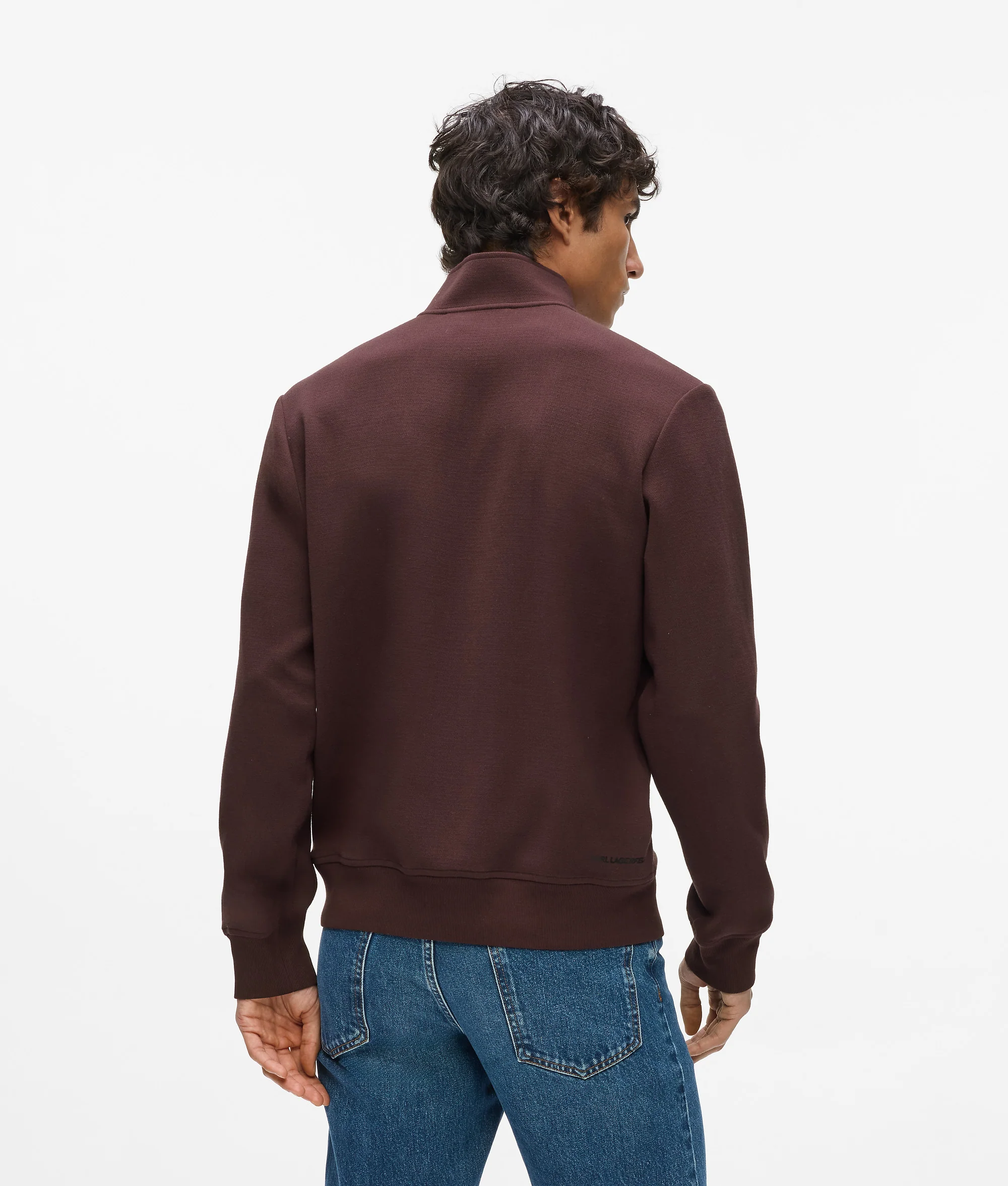 Sweat-shirt à fermeture zippée 1/4