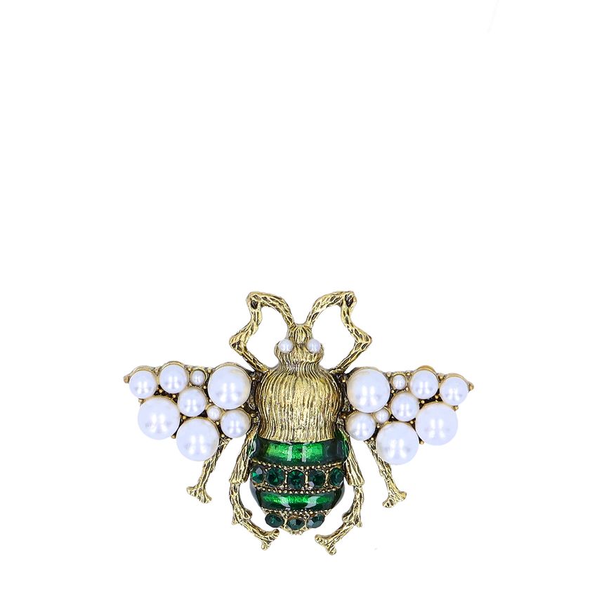 Manfield Goudkleurige kever broche