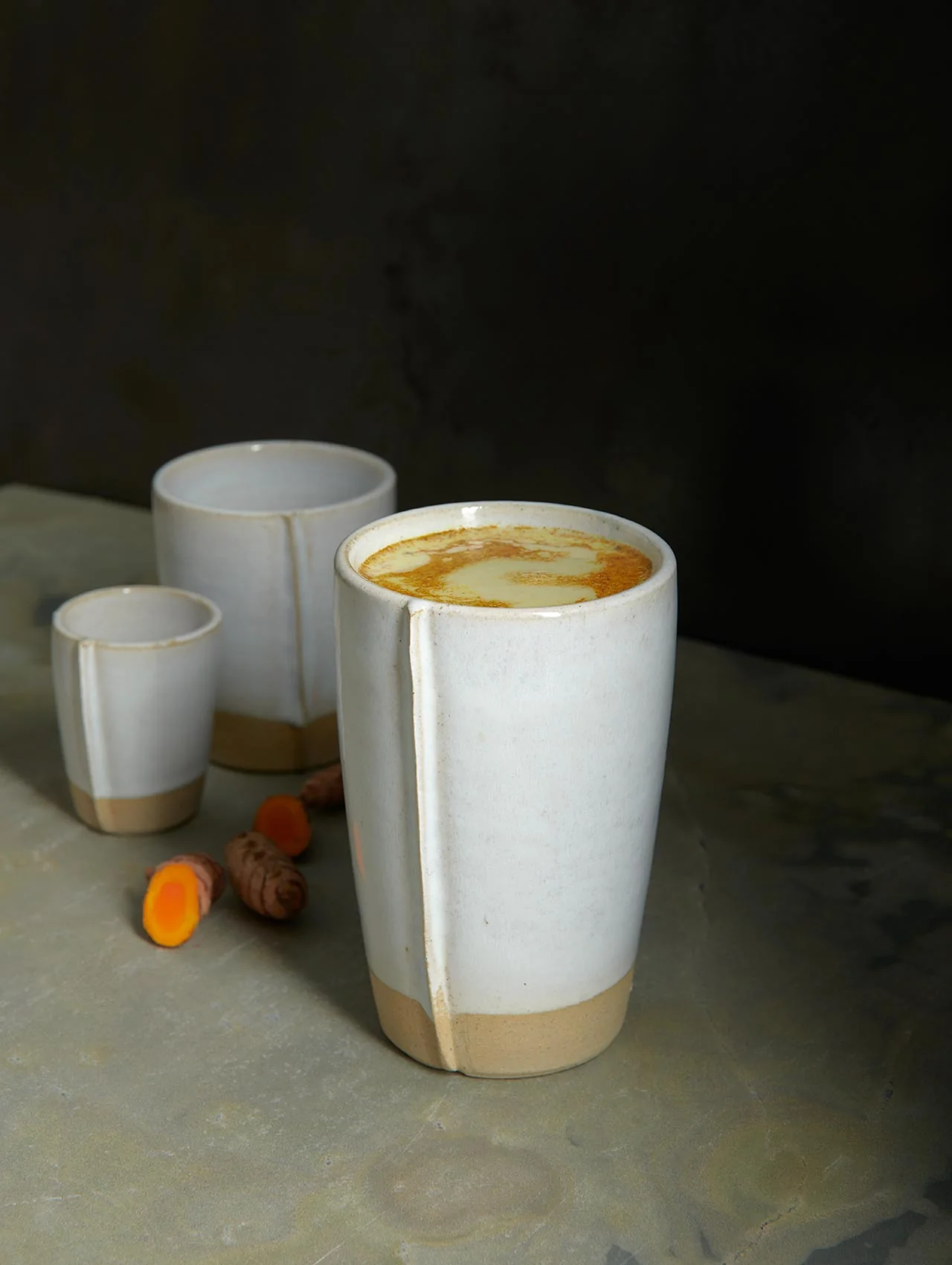 becher cafe latte, matcha latte