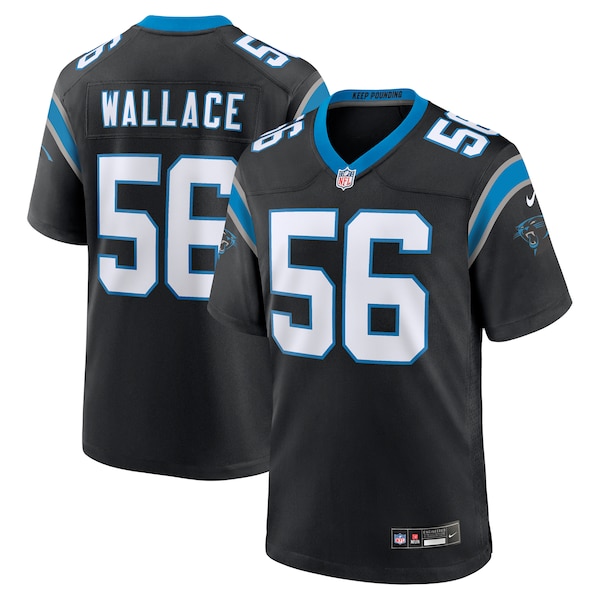 Trevin Wallace Carolina Panthers Nike  Game Jersey -  Black