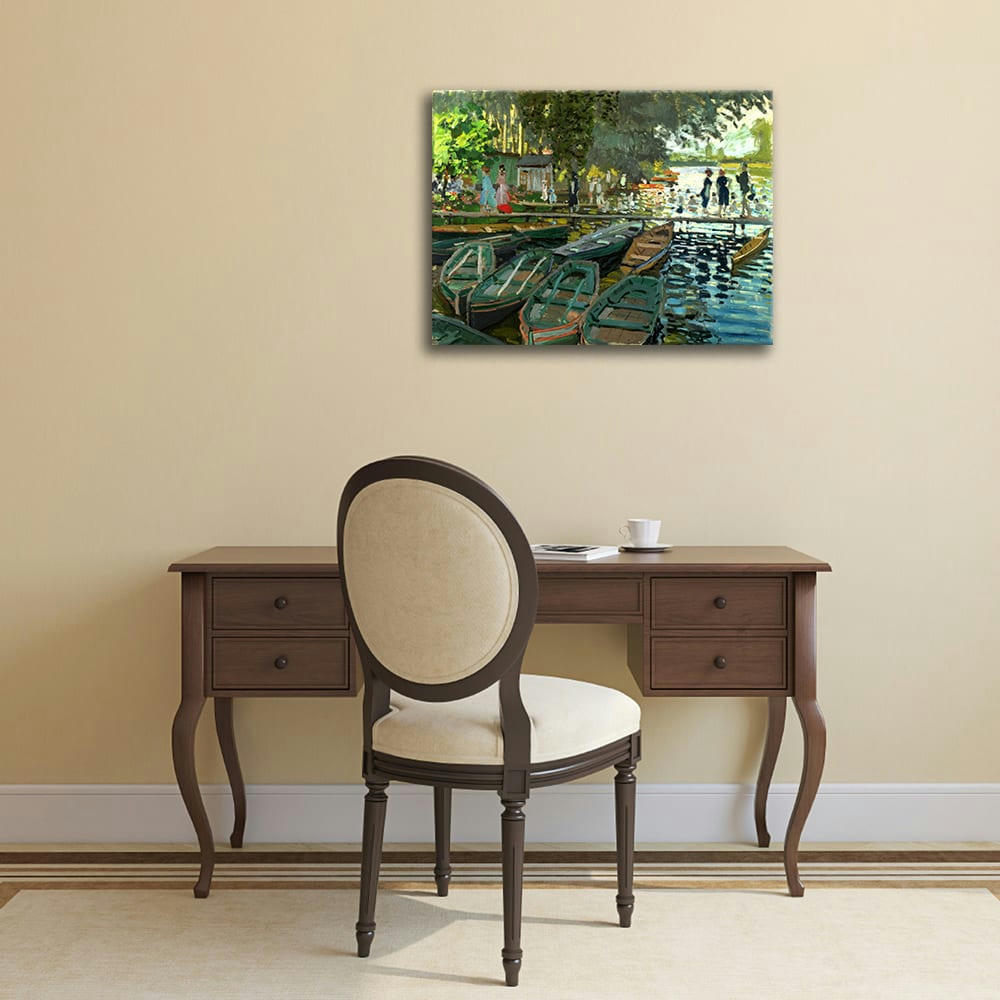 - Tableau Baigneurs à la Grenouillère Claude Monet 50x60cm