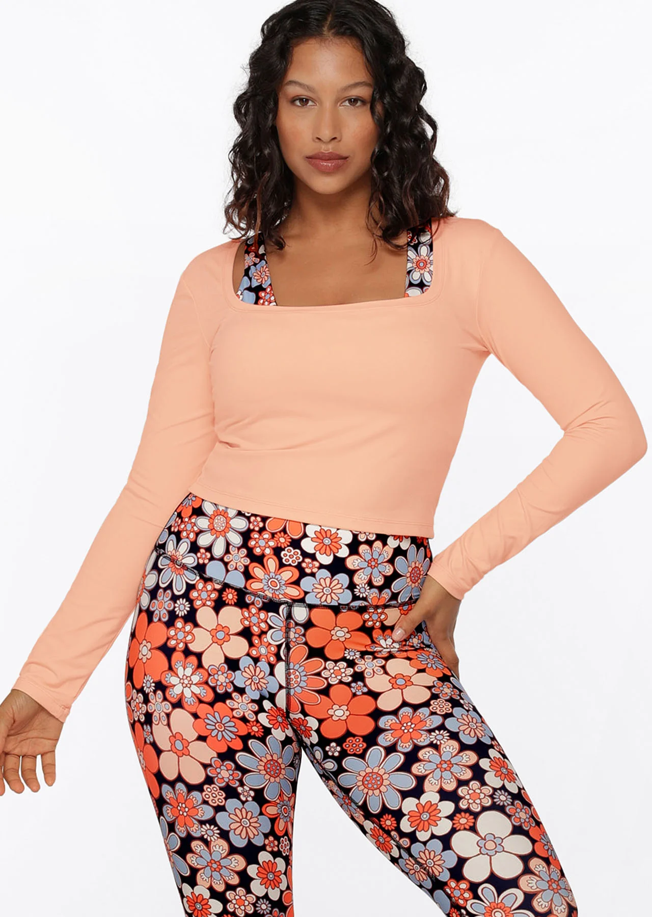Aloe Vera Cropped Long Sleeve Top