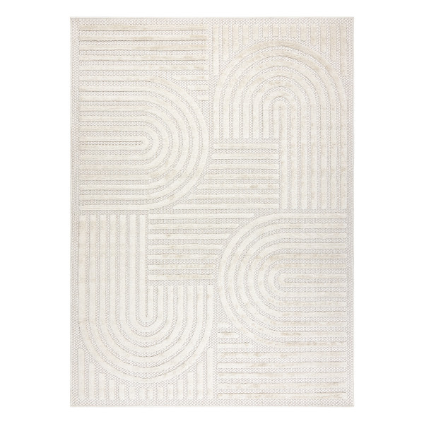 Dywan SANTO SZNURKOWY SIZAL 0989 Geometryczny biały 80x150 cm