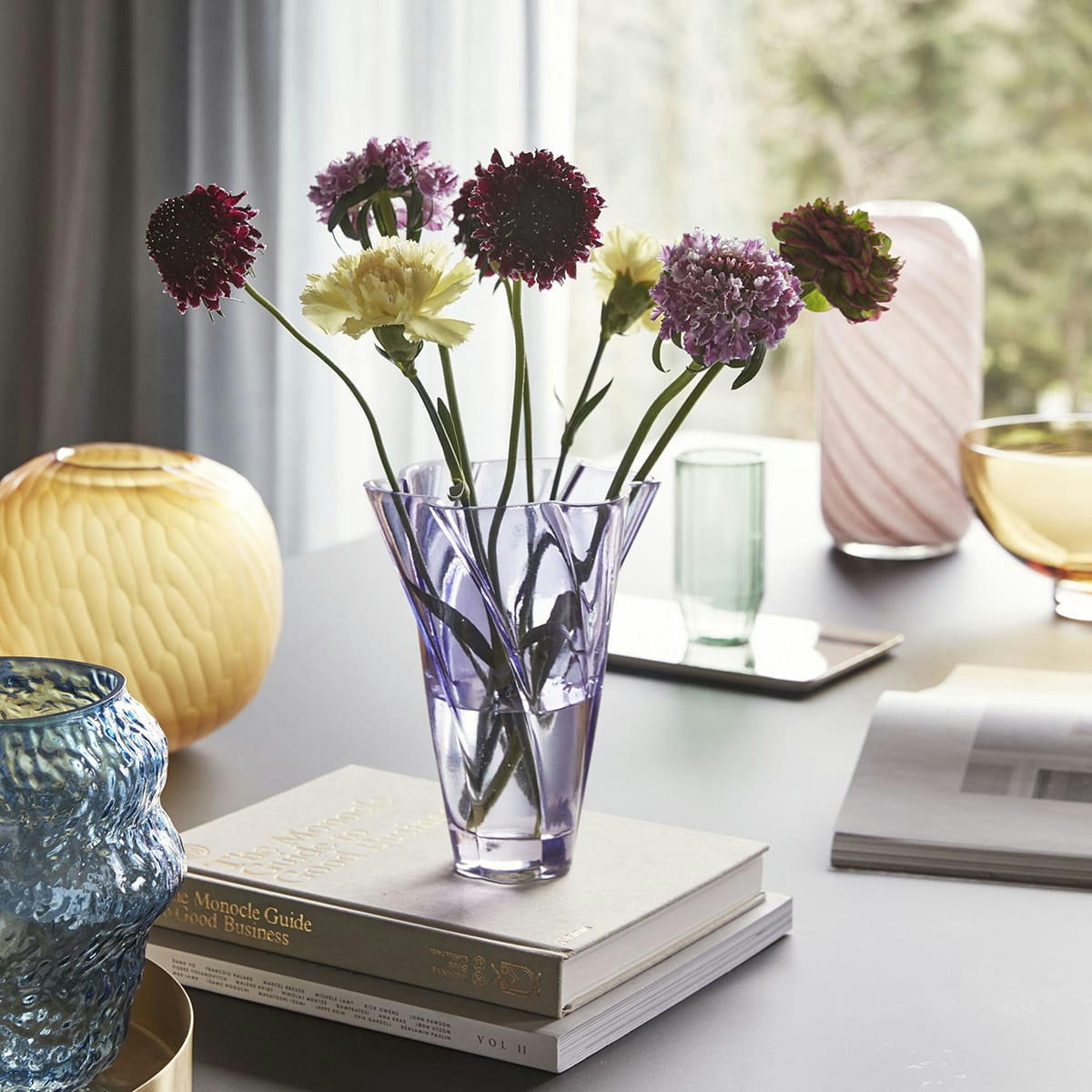 BLOOM - Vase en verre violet
