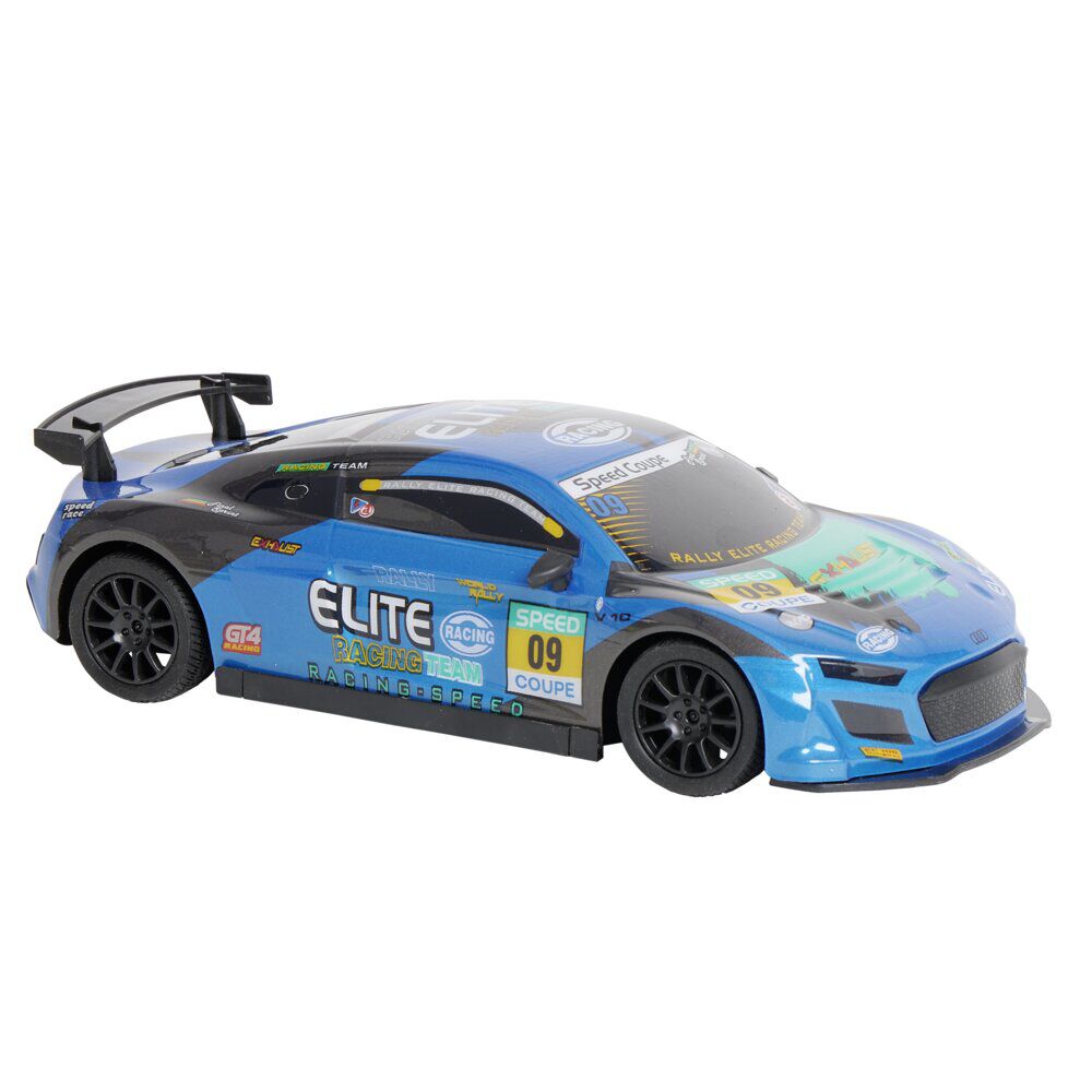 Véhicule de course radiocommandé bleu 21x9xH6cm