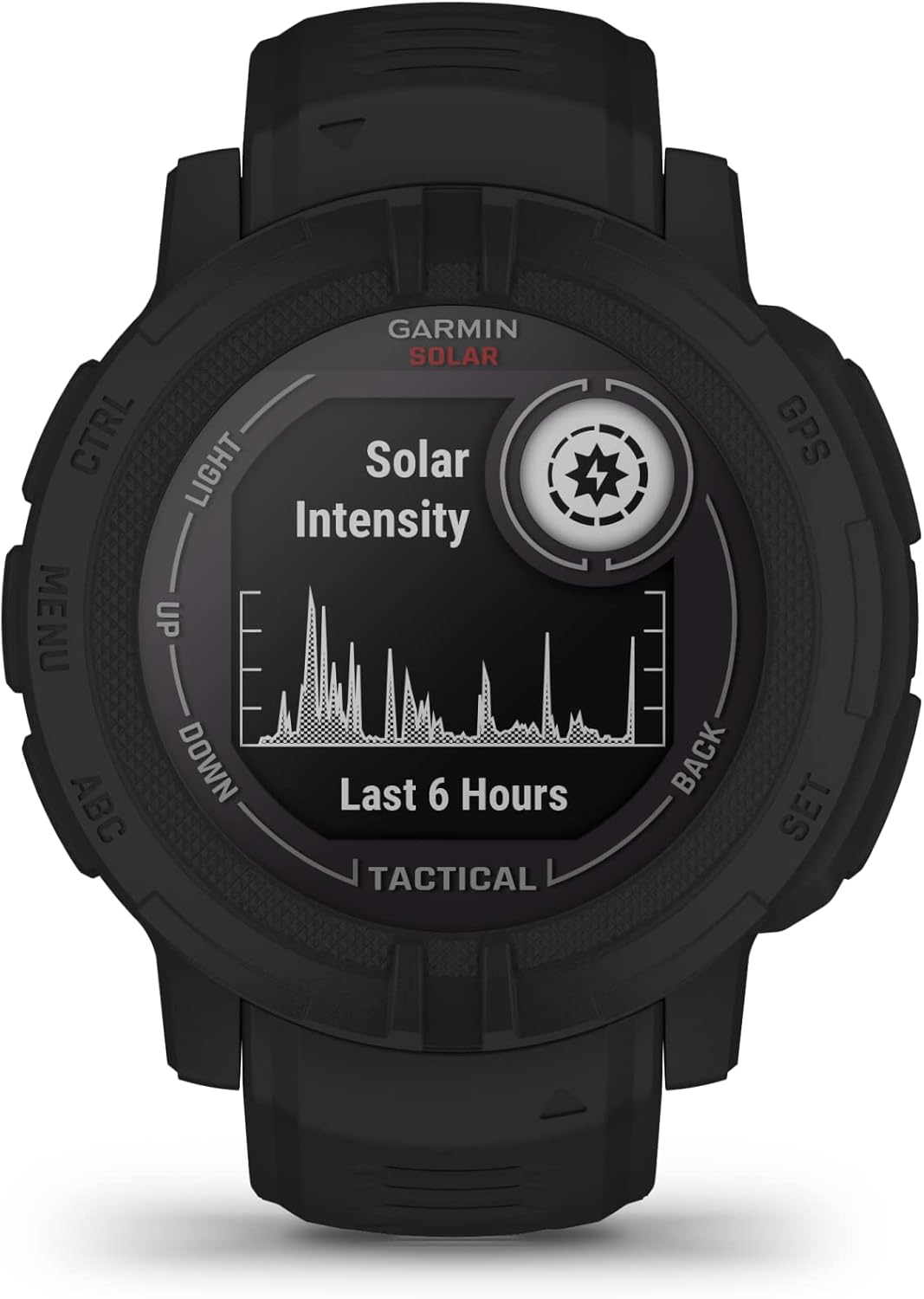 Garmin Instinct 2 Solar  Tactical-Edition  Rugged Outdoor Watch with GPS  with Solar Charging Capabilities  Built for All Elements  Multi-GNSS Support  Tracback Routing and More  Black