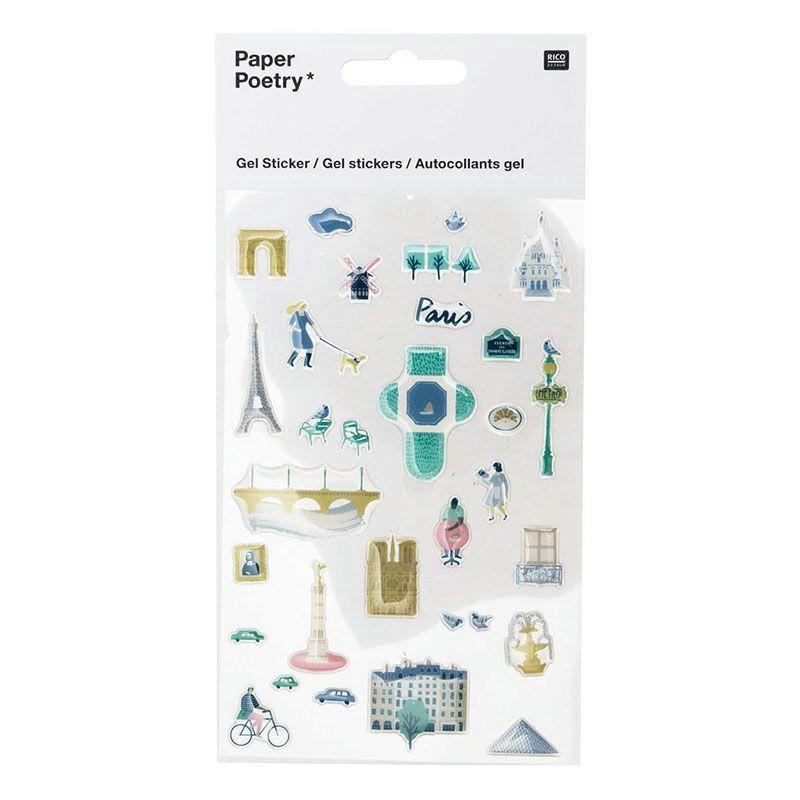 PARIS - Stickers en gel transparent cities Paris