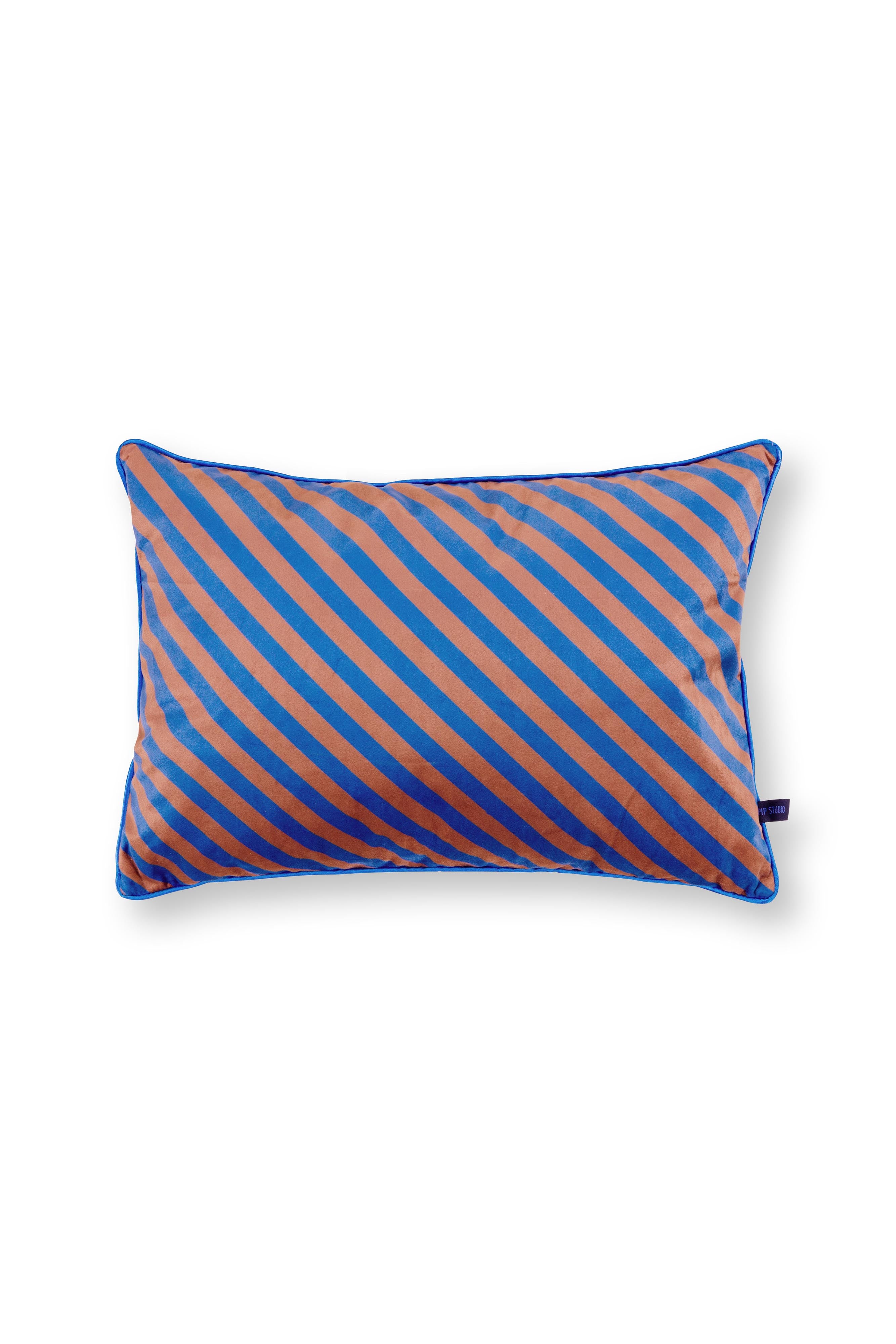 Pip Studio Sierkussen Block Stripes - Blauw - 35x50cm