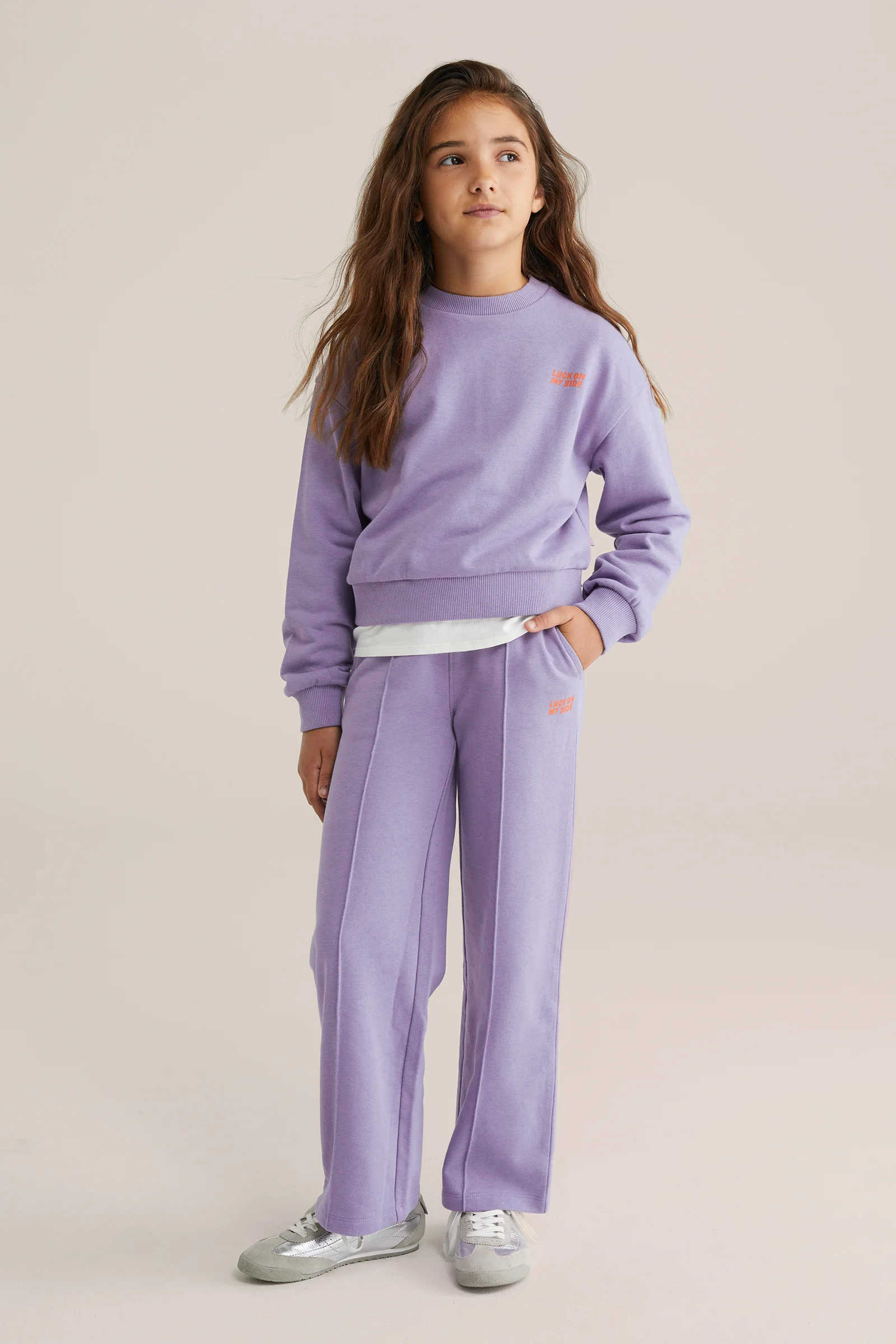 Meisjes Straight fit joggingbroek