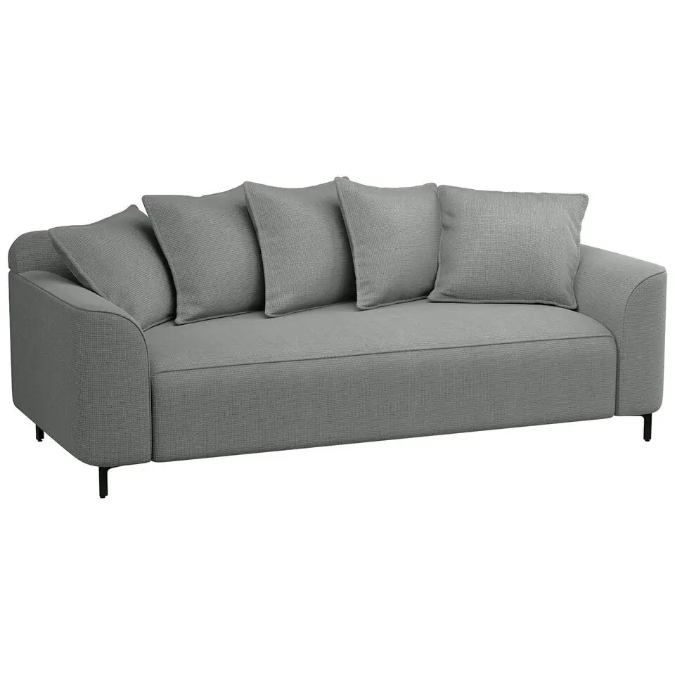 Bank Elsa 3-zits - stof Eden - grijs