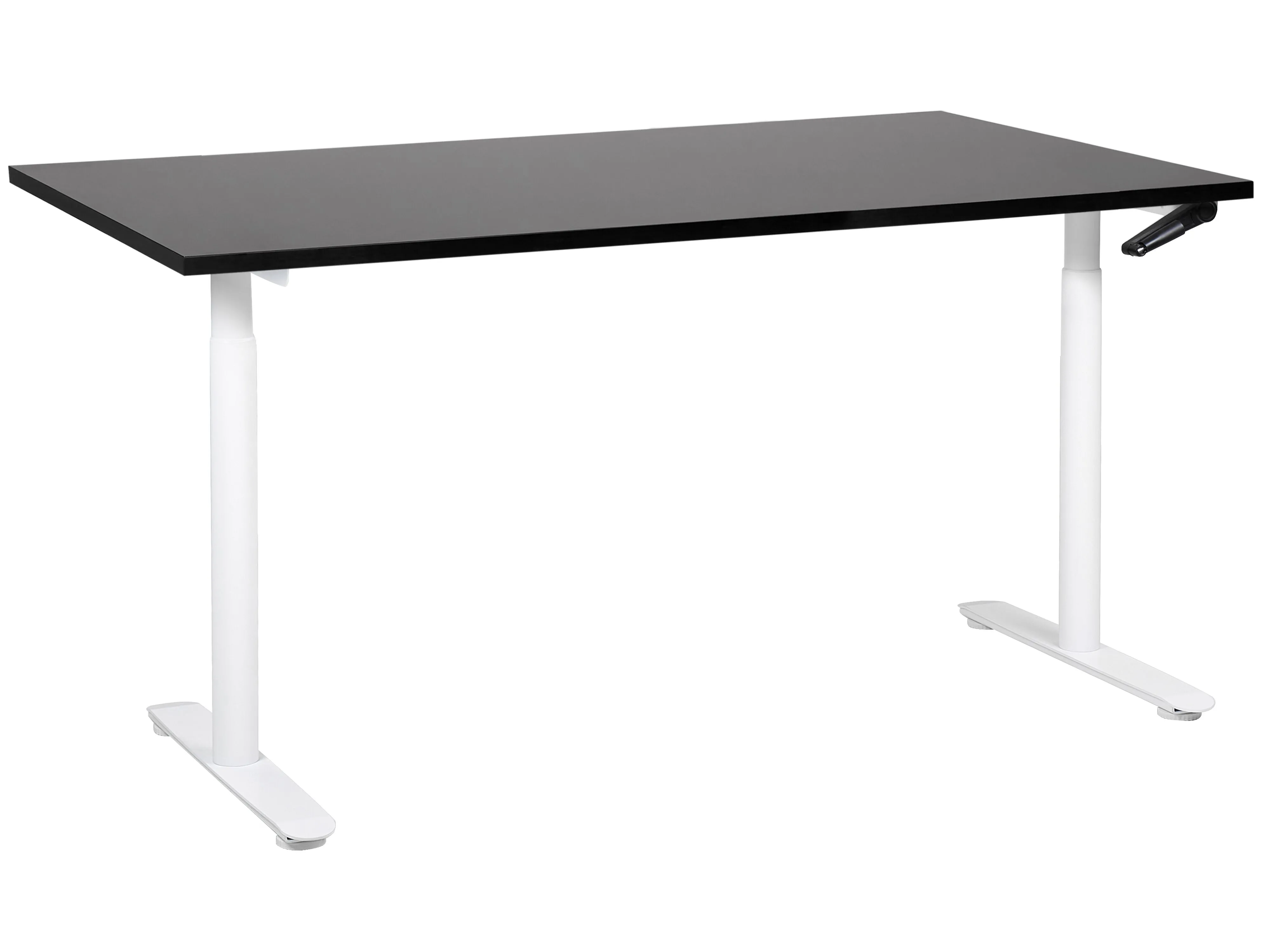 Manual Adjustable Standing Desk DESTINAS Black/ White 160 cm 72 cm