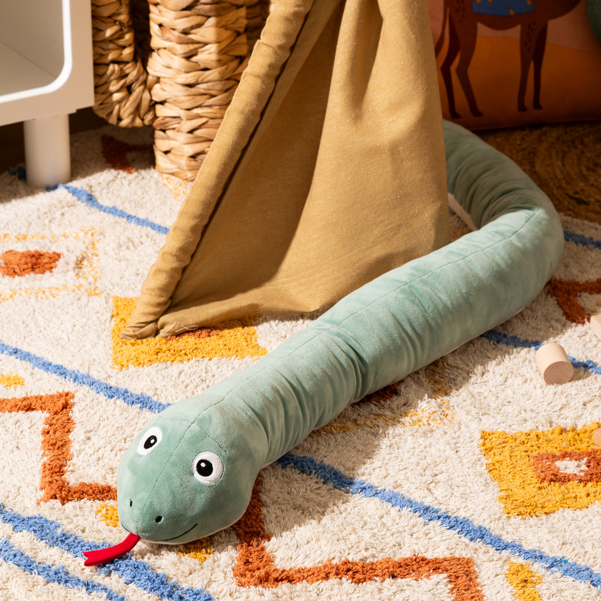 XL plush snake "Acka" Green, L. 150 cm