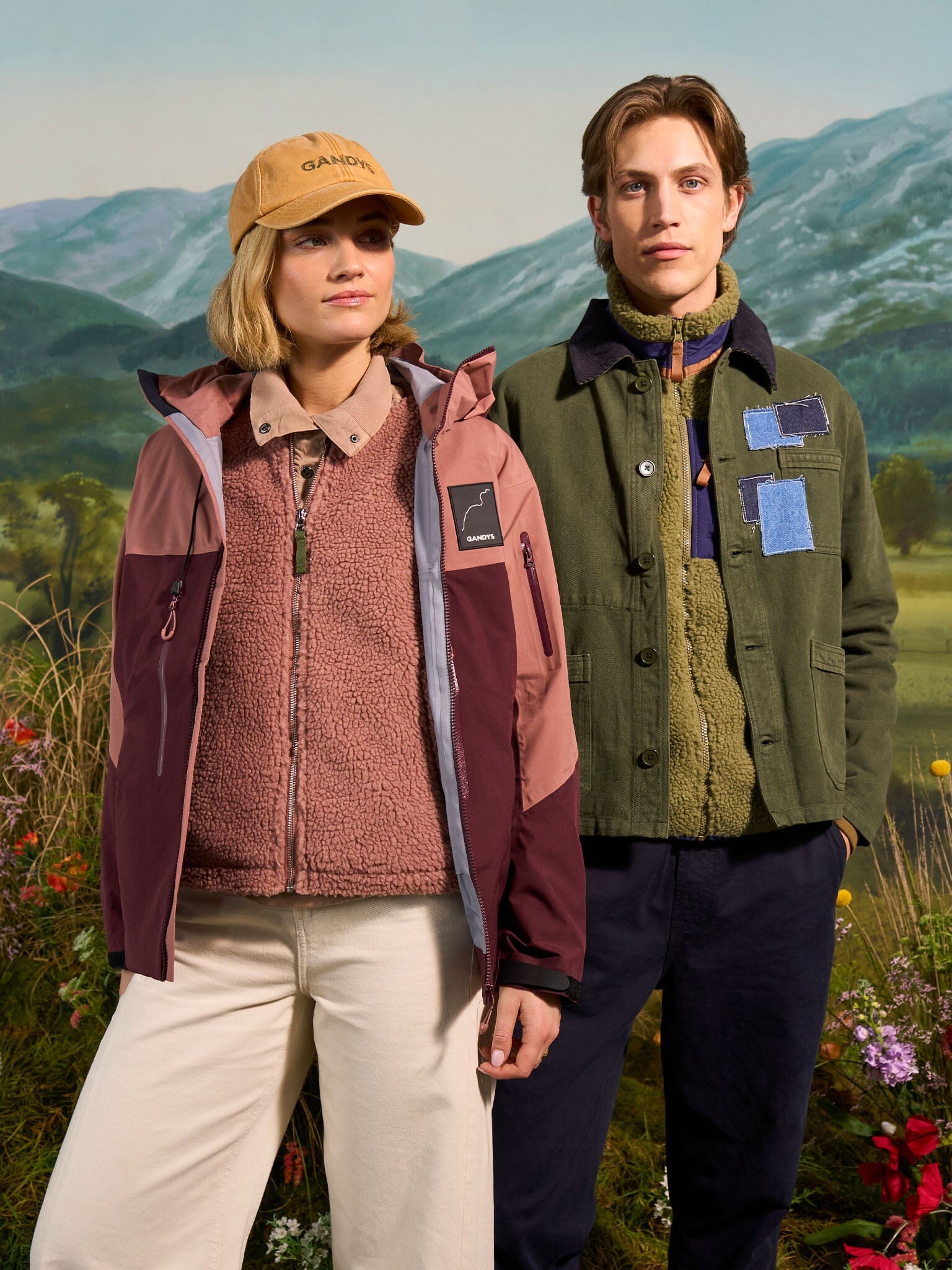 Argyle Waterproof Multi Pocket Jacket in Rose