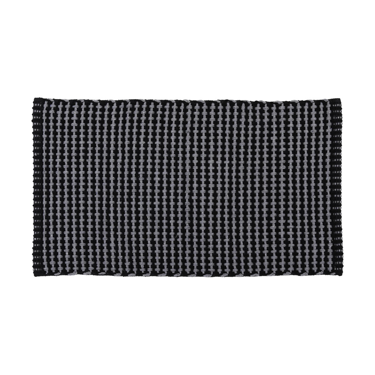 Tapete wc MIMETISME cinza escuro em algodão