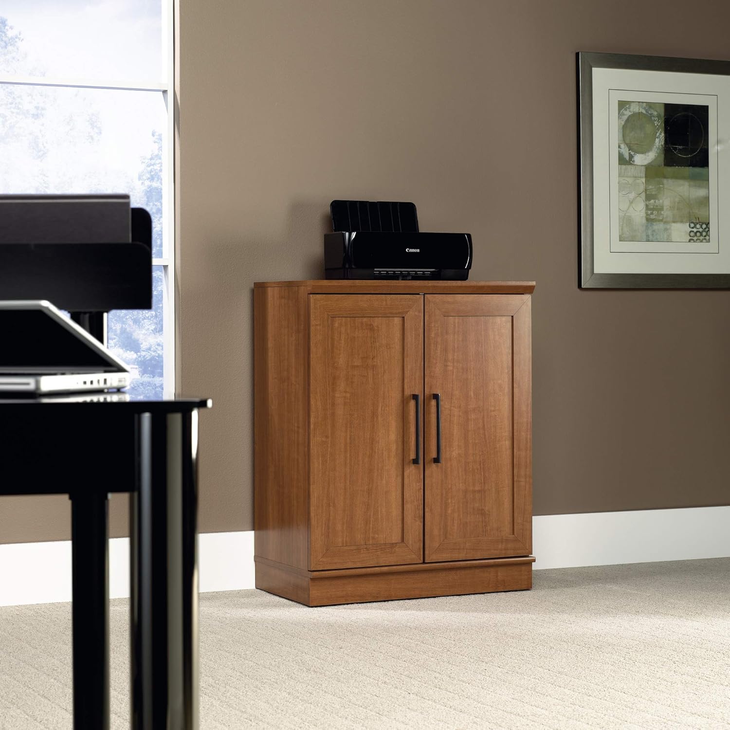 Sauder HomePlus Base Cabinet/ Pantry Cabinet, Sienna Oak finish