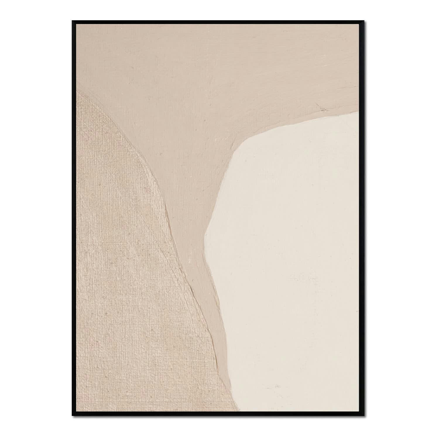 MINIMALISMO - Affiche avec cadre noir -  géométrie abstraite - 30x40