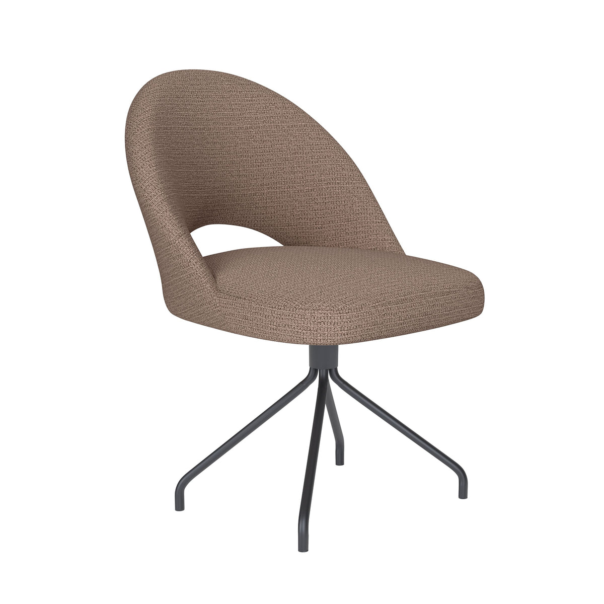 Housecraft Living Mick Eetkamerstoel Draaibaar Metaal Spider Taupe