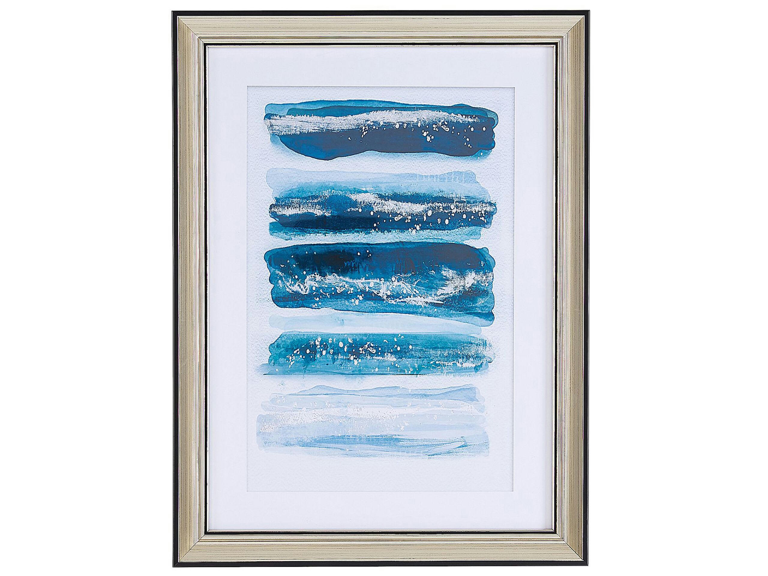 FERATE - Tableau décoratif bleu 30 x 40 cm