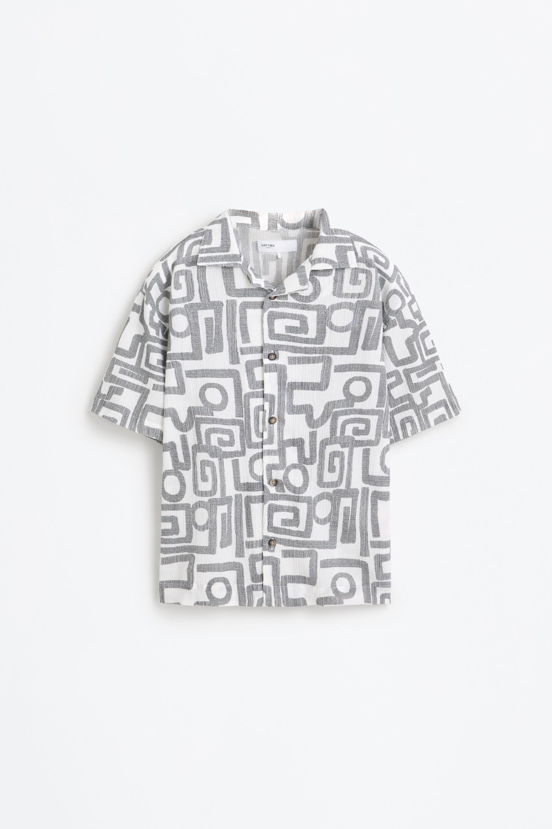 Camisa resort estampada