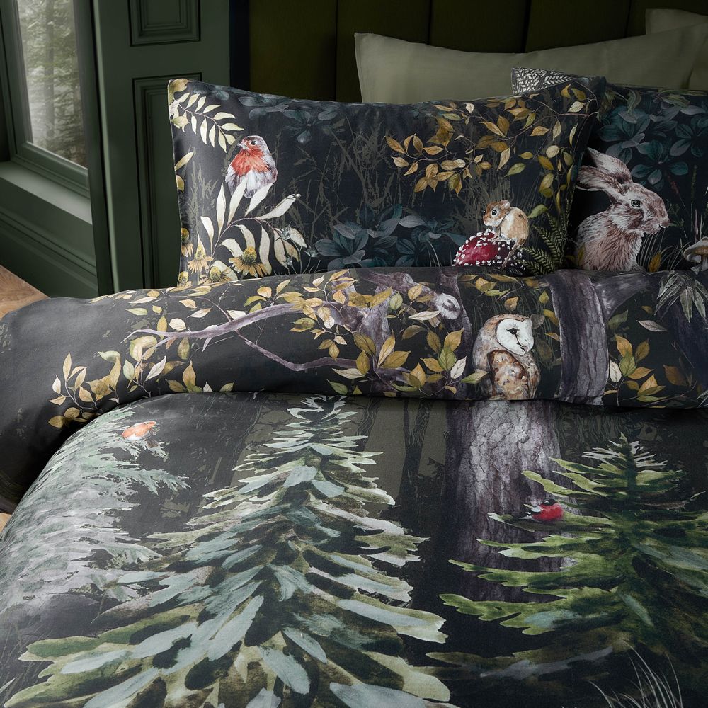Paoletti Sherwood Forest 100% Cotton Printed Duvet Cover Set