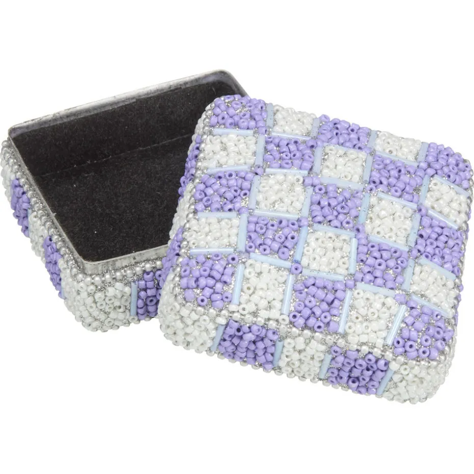 Kwantum Decoratieve Opbergdozen | Sieradendoosje Blocked  Lila