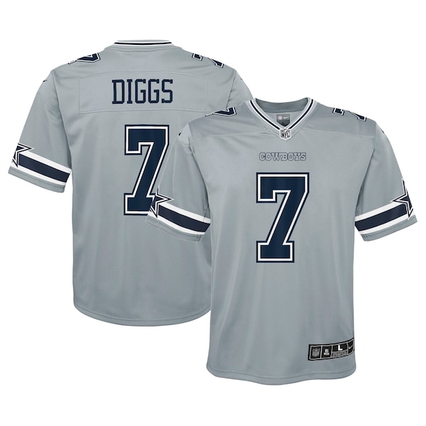 Trevon Diggs Dallas Cowboys Nike Youth Inverted Game Jersey - Silver