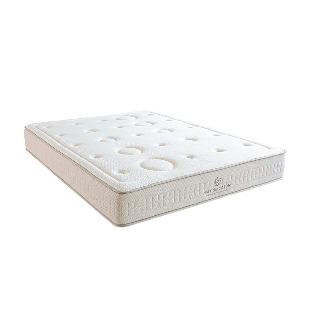 PRELUDE - Ensemble  2.0 180x200  Matelas Latex + Sommier + Accessoires  Mi-ferme