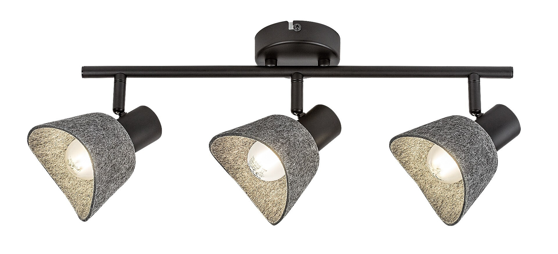 Lampa sufitowa popielato-czarna FARELIA 3xE14x10W wym: 21x45x11 cm Rabalux