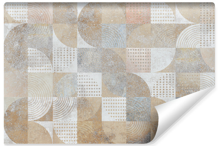 Fototapeta Wzór GEOMETRYCZNY Beton Styl Vintage 90x60cm