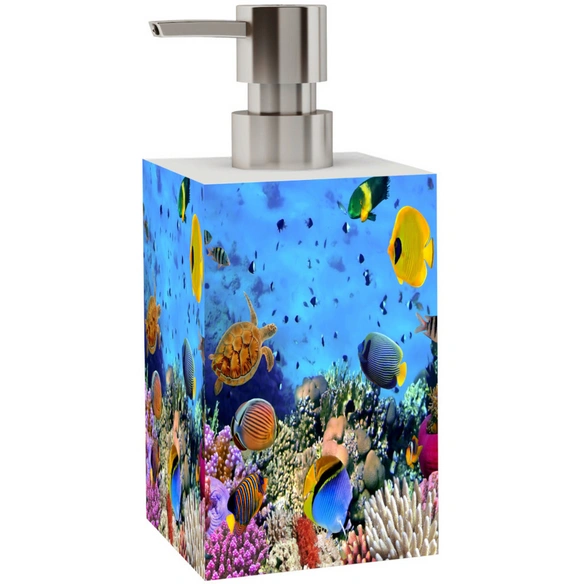 Seifenspender »Ocean«, 165 mm - 70 mm, Blau, Rechteckig
