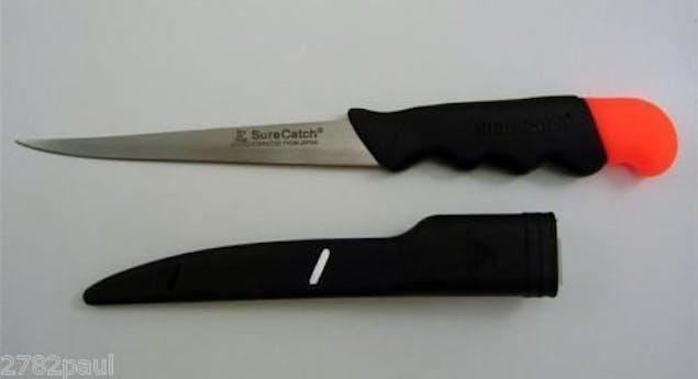 Surecatch Blade Master 6 Inch Floating Fishing Knife - Stainless Steel