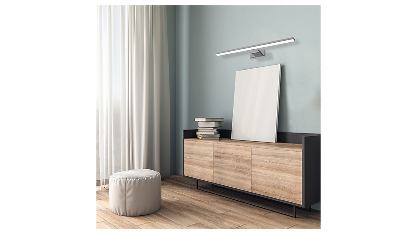 Kinkiet łazienkowy Shine LED metalowy srebrny