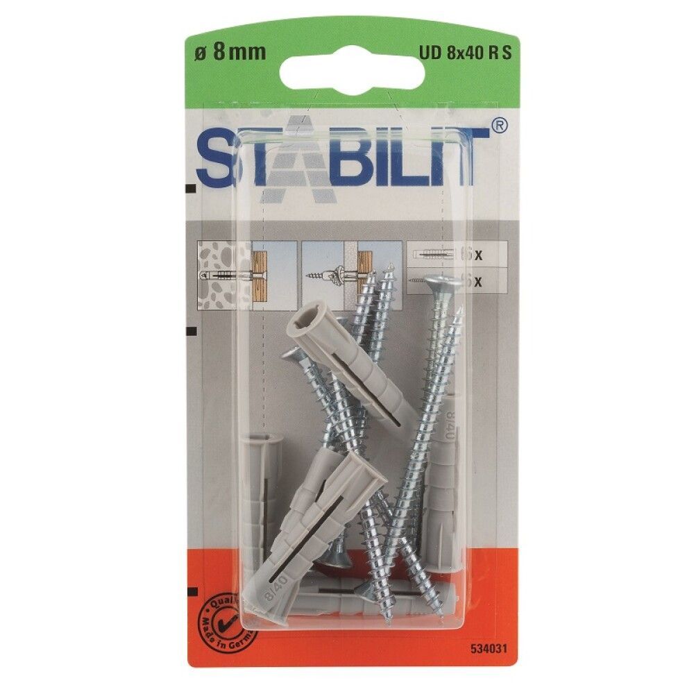 UNIVERSALPLUGG STABILIT 8X40MM 6STK