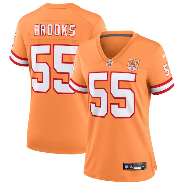 Derrick Brooks  Tampa Bay Buccaneers Nike Women's 50th Season Game Jersey - Creamsicle/Red