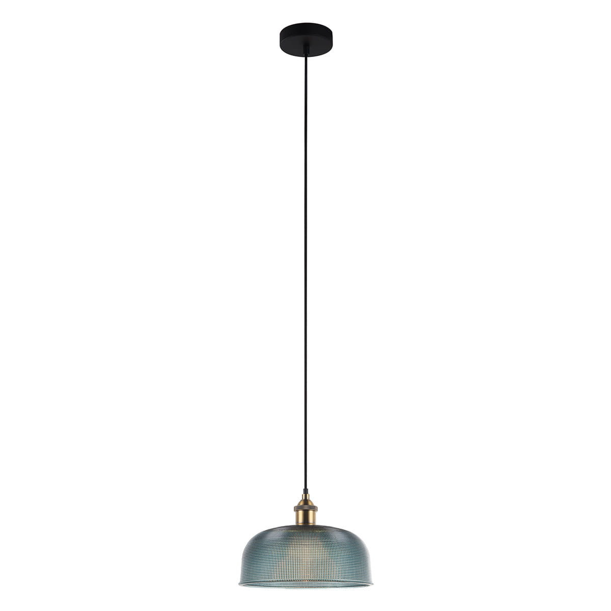 Lampa wisząca niebiesko-czarna-mosiądz Davide 1xE27x60W Italux