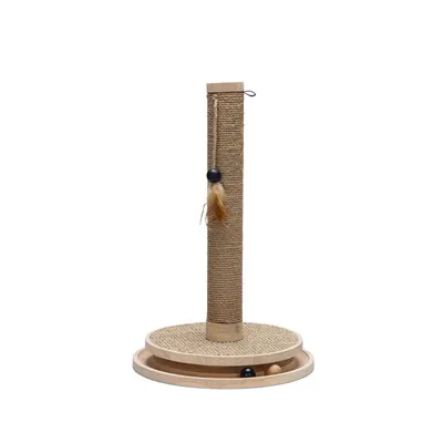 Designed by Lotte Zavi Wooden Scratching Post