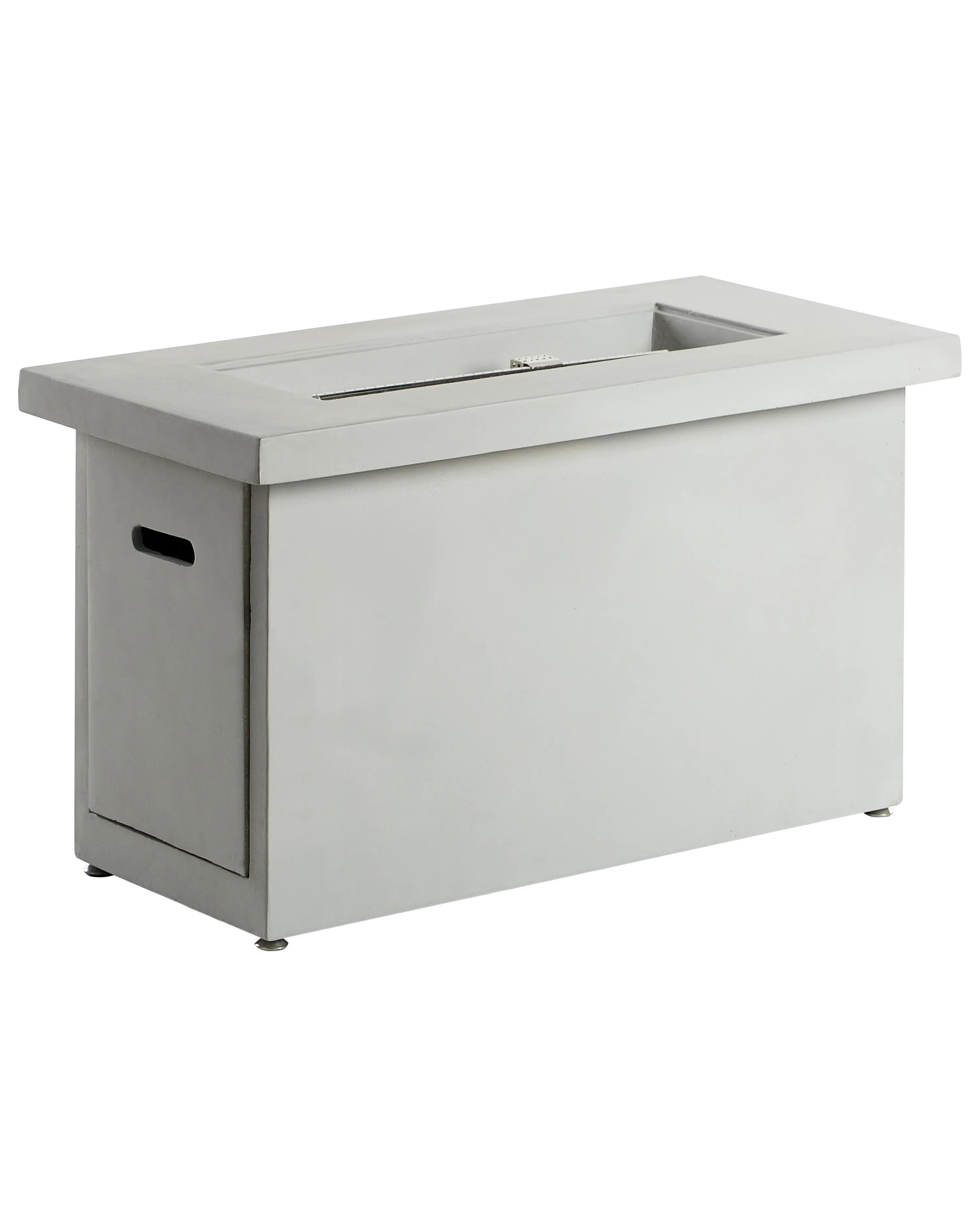 Gas Fire Pit AMBRIM Concrete Light Grey