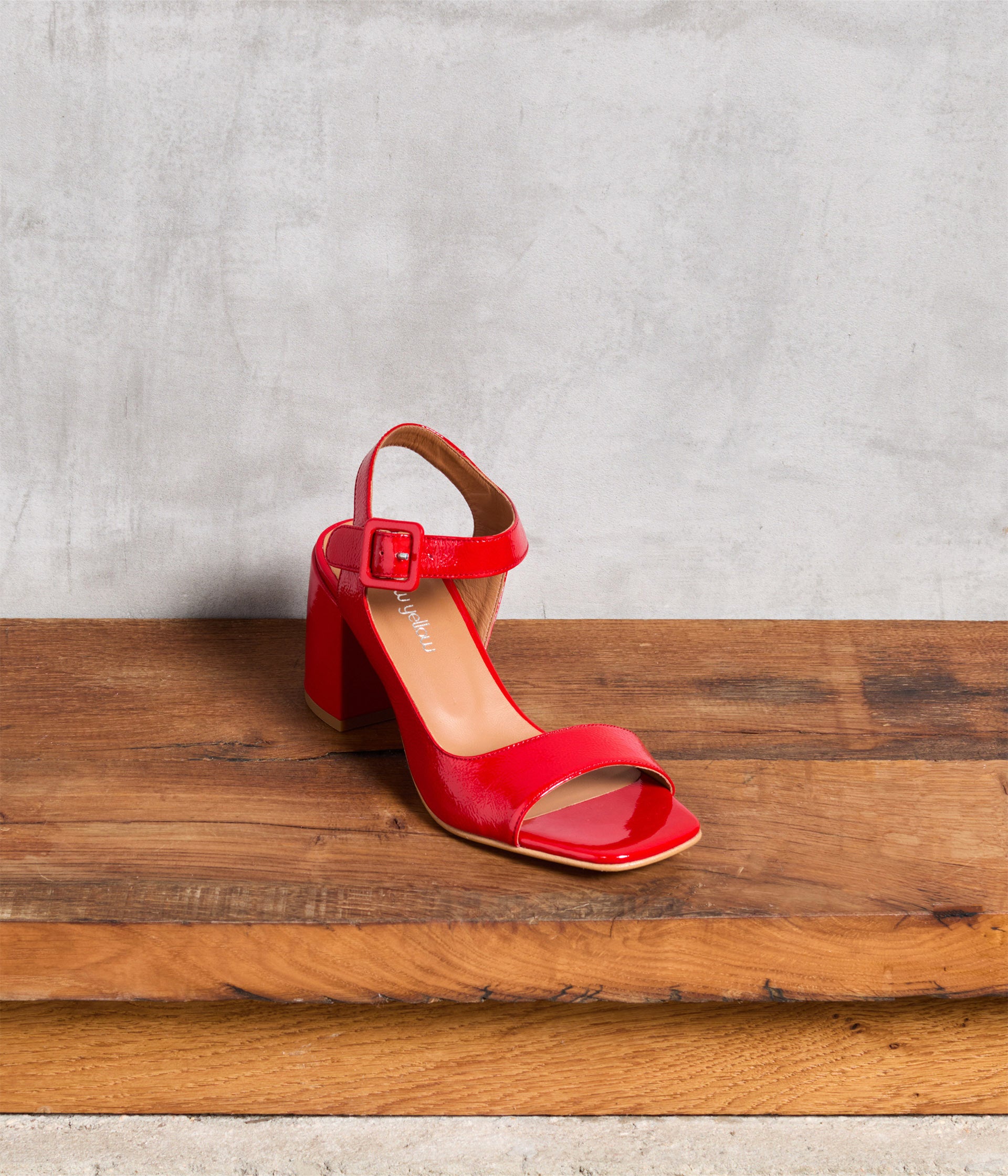 Sandales vernies rouges Léondre