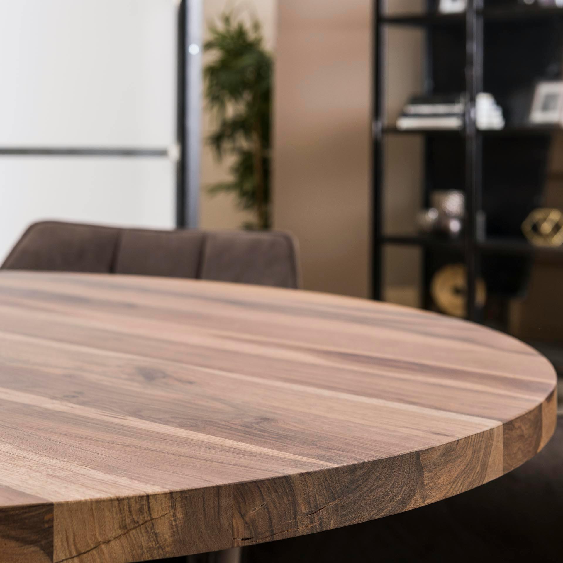 Table à manger ronde en bois D 120 cm HALIFAX