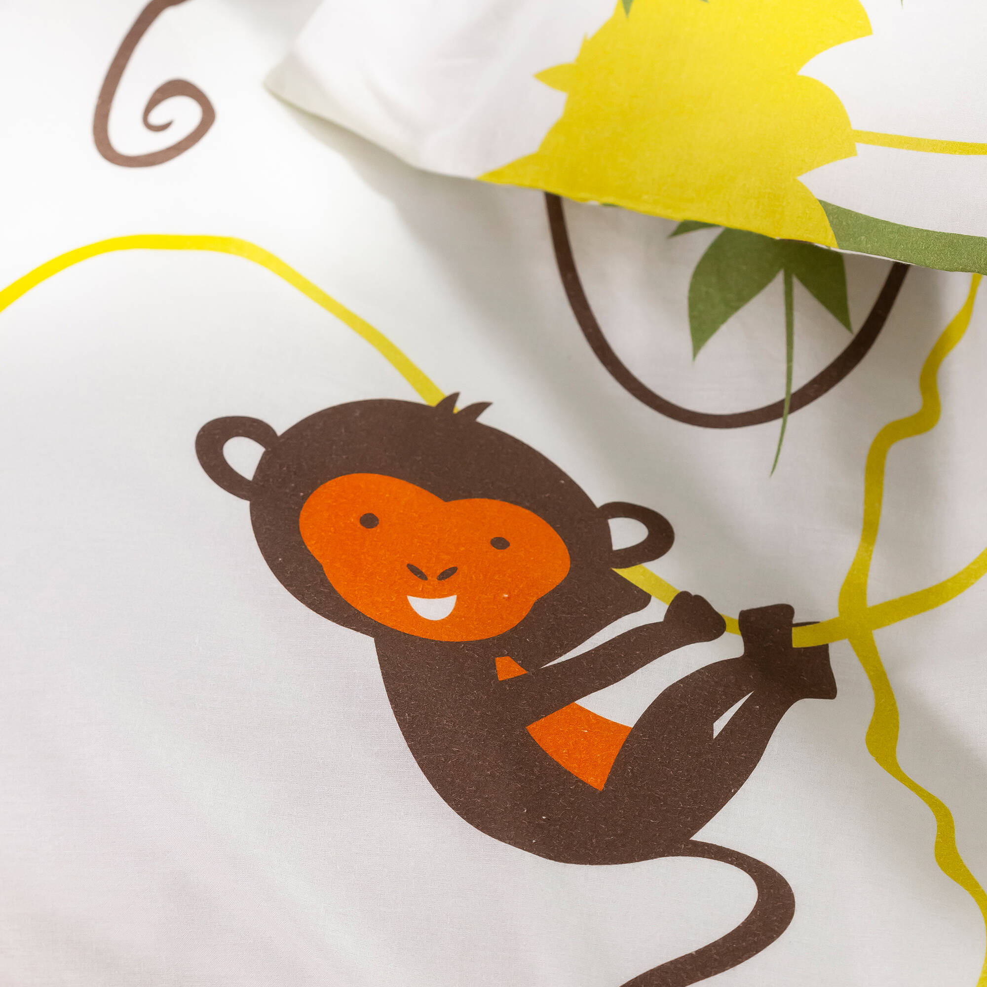 Linge de lit enfant Jungle imprimé animaux 1 personne - coton
