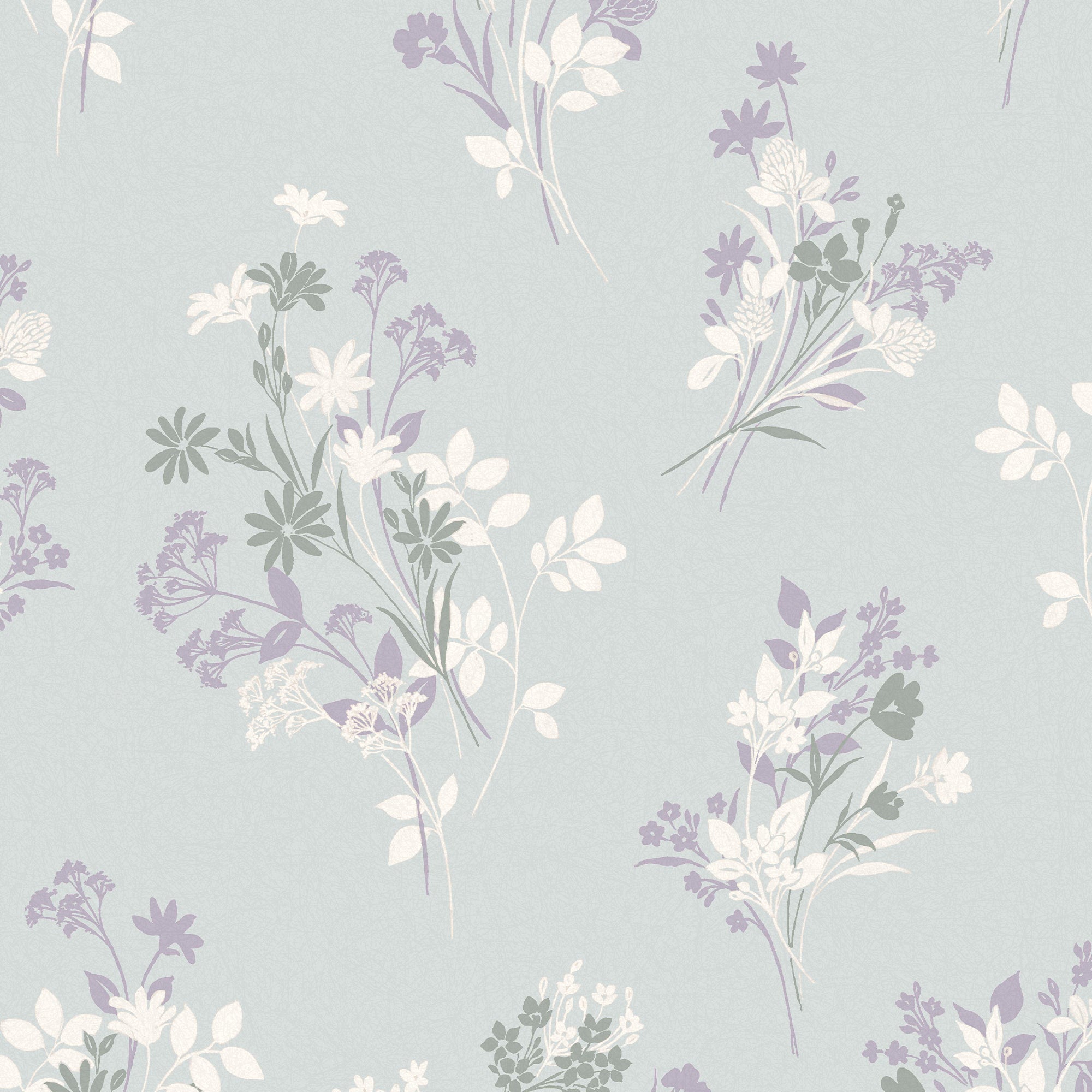 Laura Ashley Vliesbehang - Igerna - Pale Duck Egg Blue - Blauw 10mx52cm